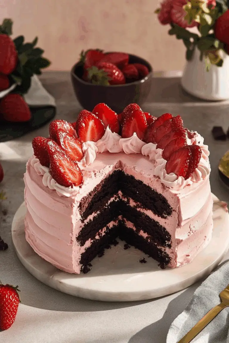 Strawberry Chocolate Cake