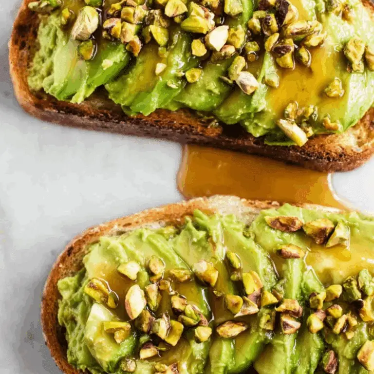 Avocado Toast with Honey and Pistachios – Delicious, healthy breakfast