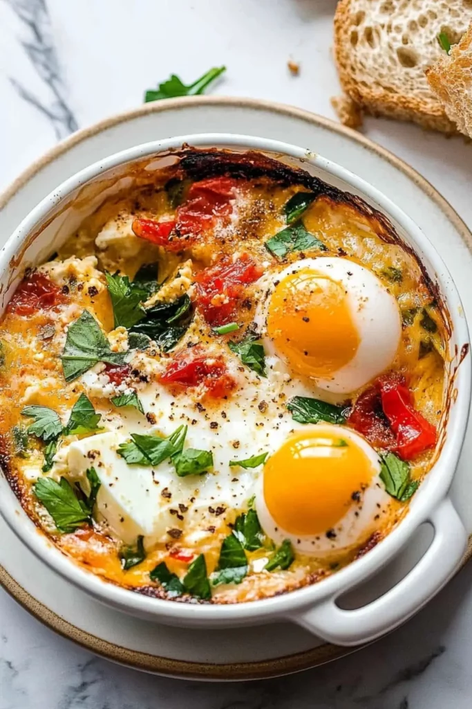 Baked Feta Eggs Recipe