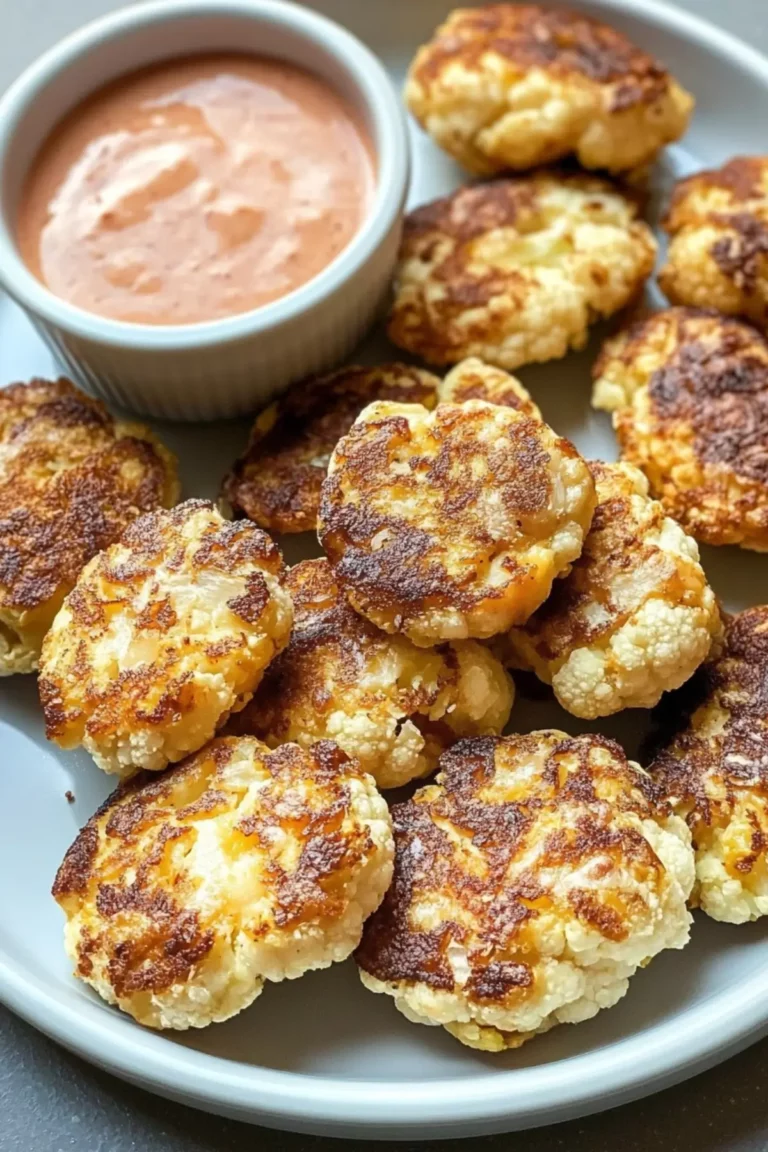 Cheesy Cauliflower Bites