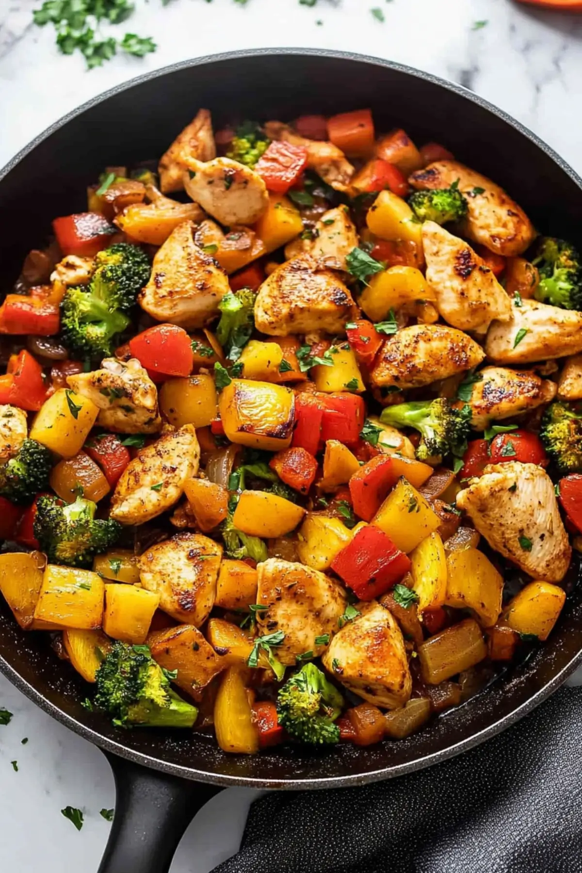 Chicken and Vegetables Skillet