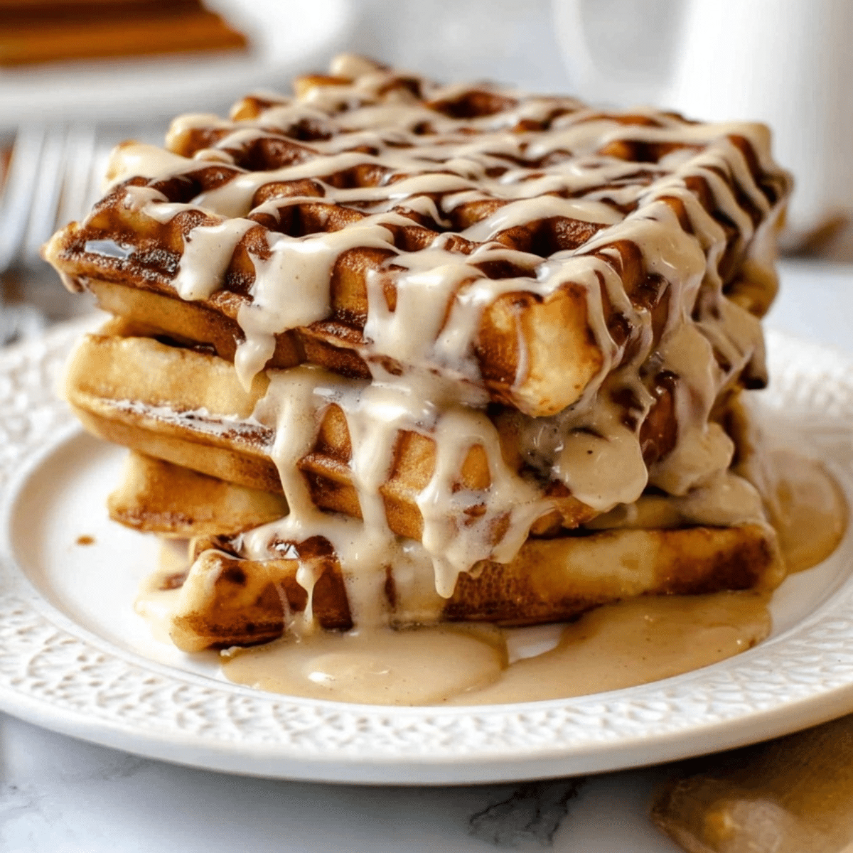 Cinnamon Roll Waffles – Easy Recipe for Breakfast Lovers - The Sisters ...
