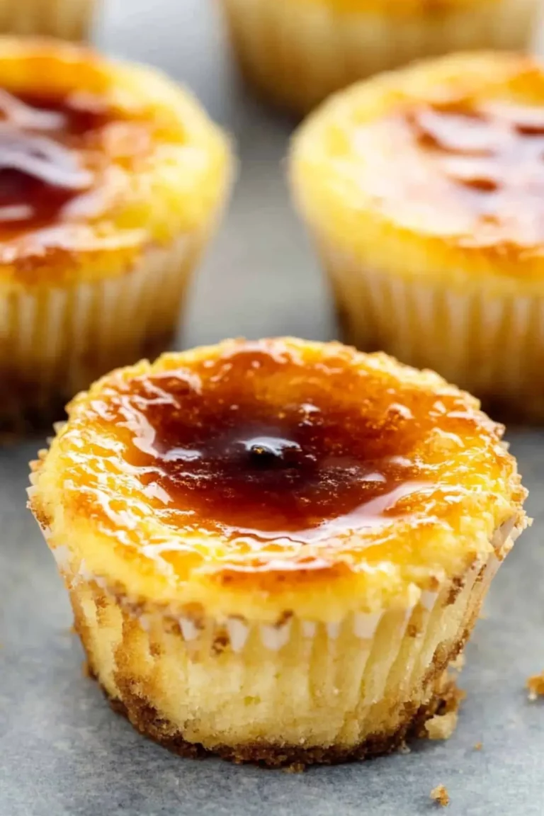 Crème Brûlée Cheesecake Cupcakes