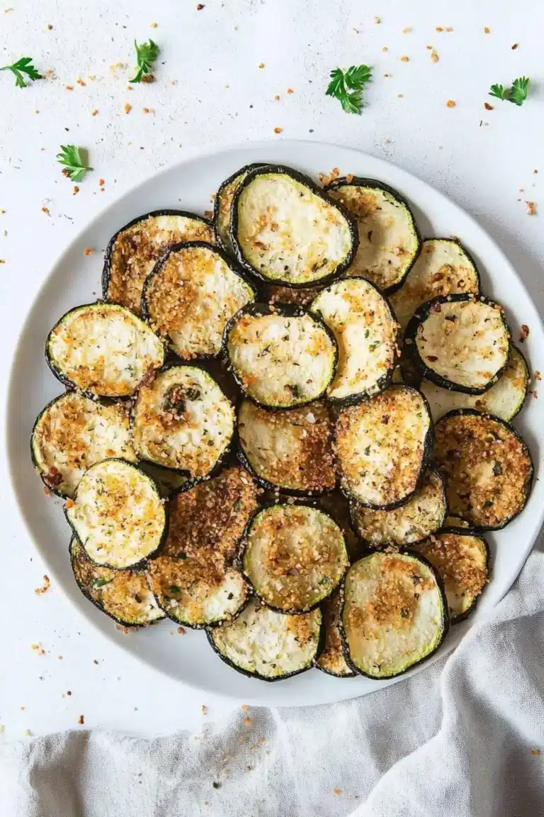 Crispy Baked Zucchini Chips