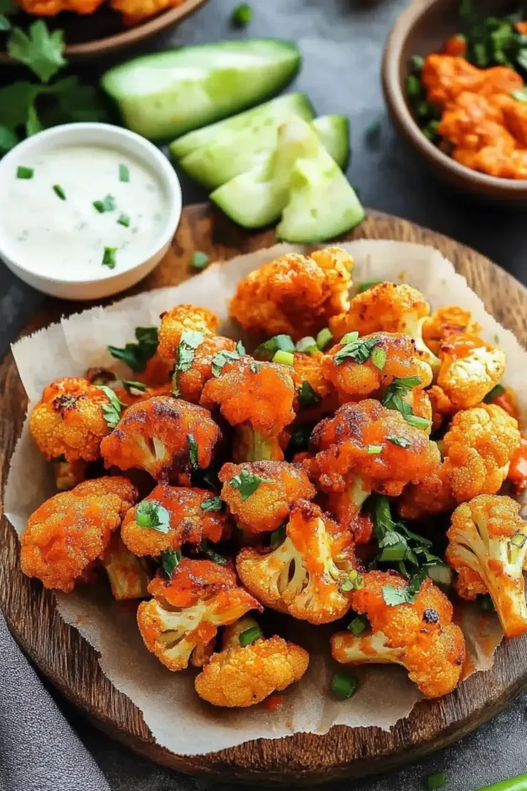 Crispy Buffalo Cauliflower Wings