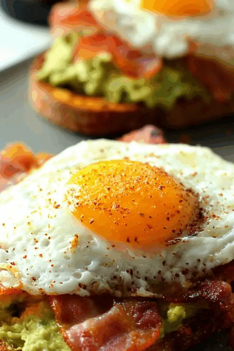 Avocado Toast with Bacon and Egg – Delicious Breakfast Sandwich