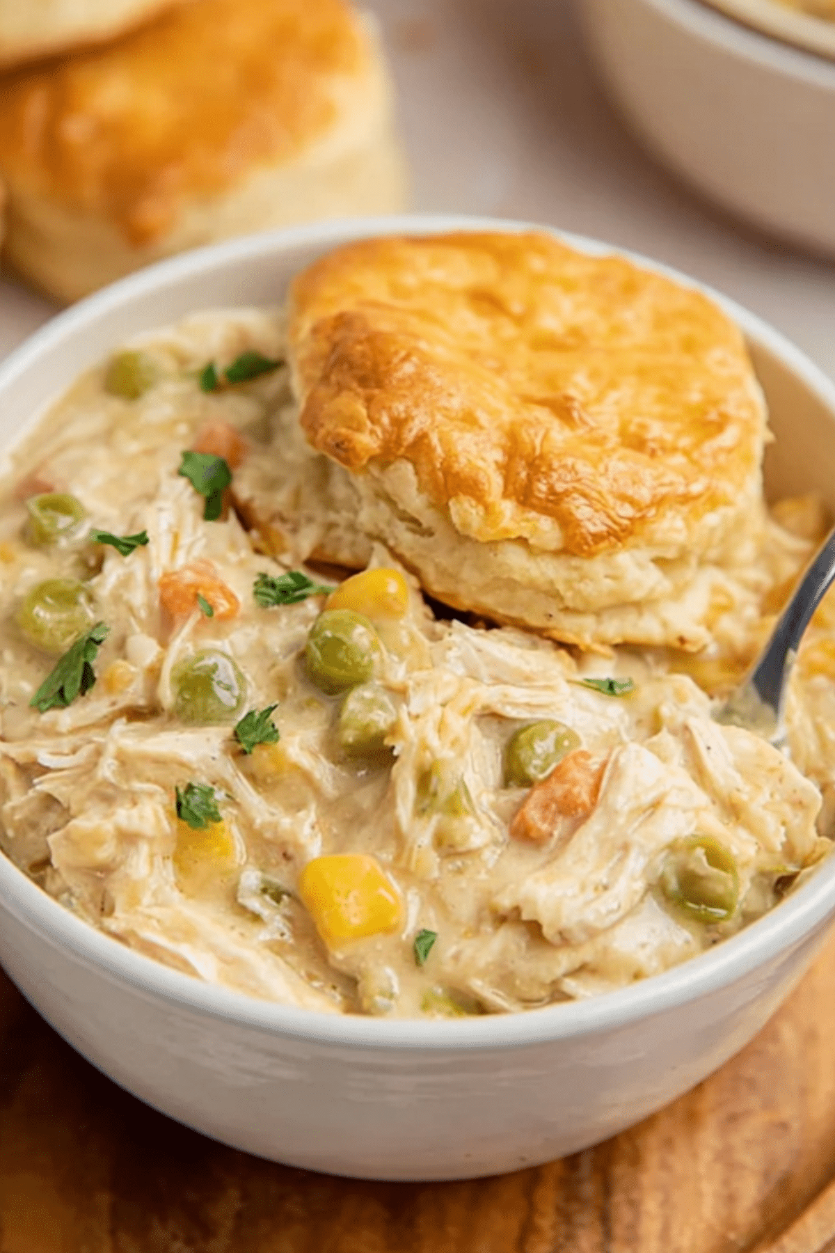 Crock Pot Chicken Pot Pie - Easy Comfort Food Recipe - The Sisters Cooking