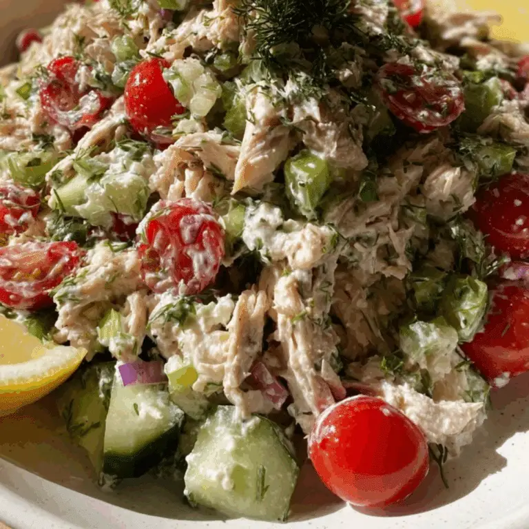 Greek Tzatziki Chicken Salad – Healthy & Easy Recipe
