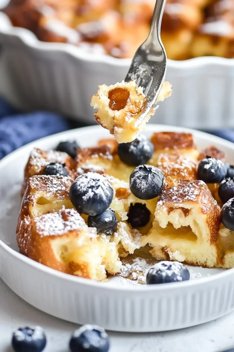 Hawaiian Roll French Toast Casserole