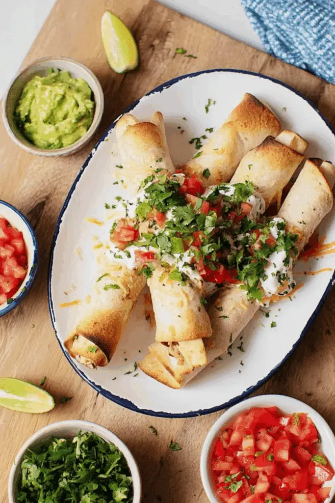 : Homemade taquitos recipe with crispy tortillas and flavorful filling