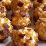 Low Carb Bacon Cheddar Mini Cheese Balls on a plate