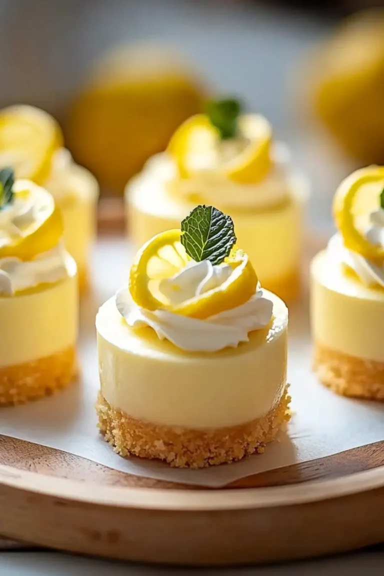 Mini Lemon Cheesecakes