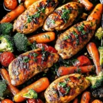 ONE PAN Balsamic Chicken and Veggies