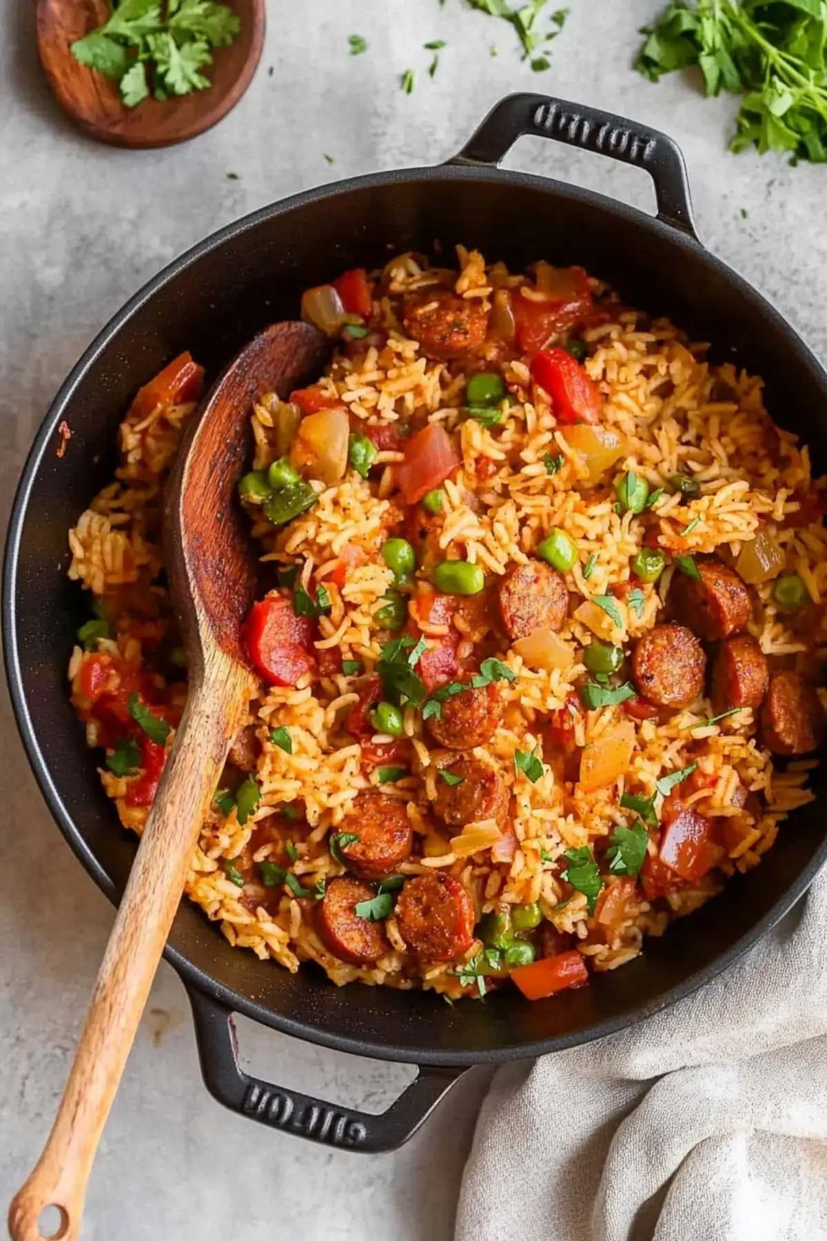 One Pot Cajun Sausage and Rice