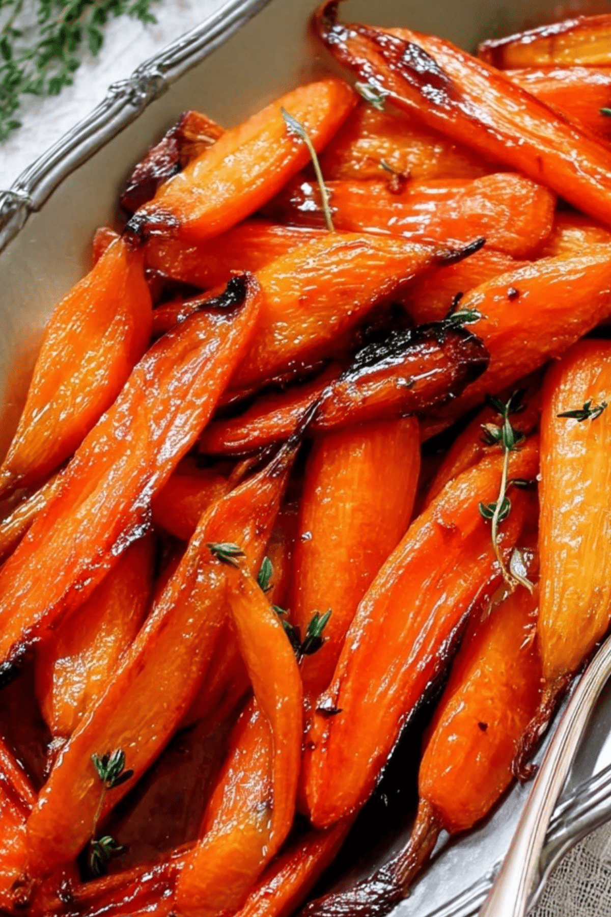 Roasted Carrots with Honey & Thyme recipe