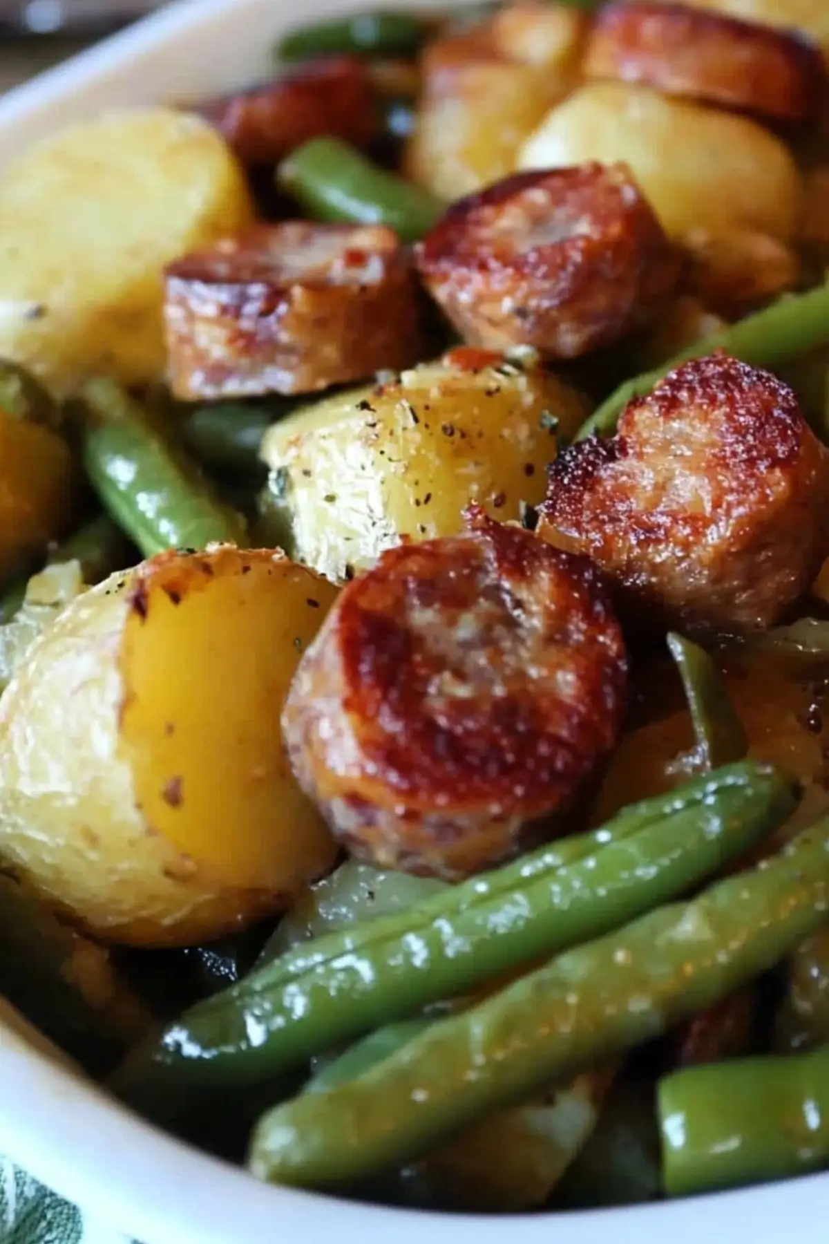 Sausage Green Bean Potato Casserole