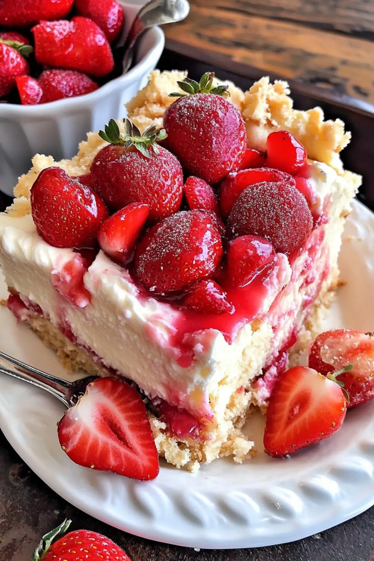 Strawberry Cheesecake Dump Cake Recipe