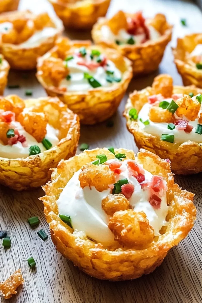 Tater Tot Appetizer Cups