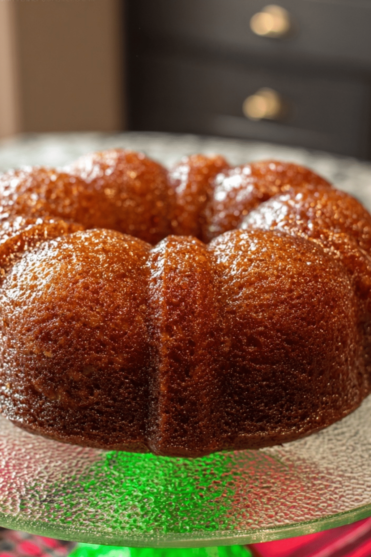 Bundt Pan Zucchini Bread fresh from the oven