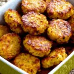 Cheesy Baked Cauliflower Tots – crispy, cheesy, low-carb snack