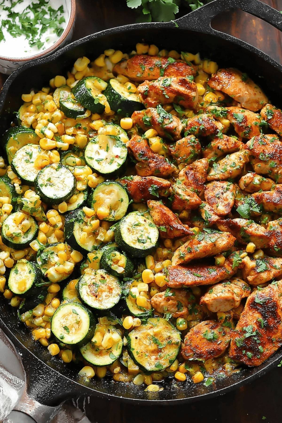 Garlic Butter Chicken with Zucchini one-pan dinner recipe