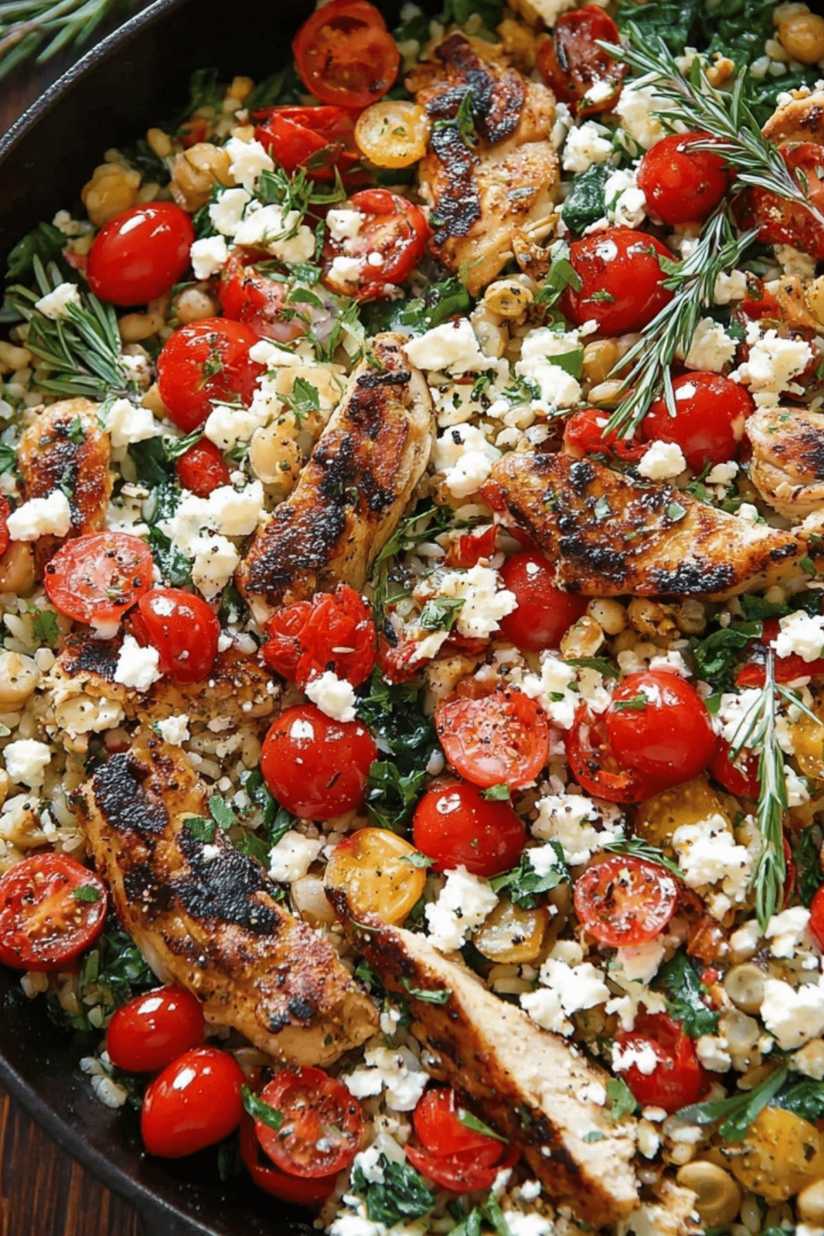 Greek Chicken and Lemon Rice Recipe with chicken, rice, and lemon slices