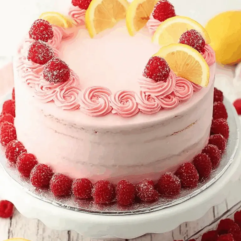 Lemon Raspberry Layer Cake – Best Fruity Cake Recipe