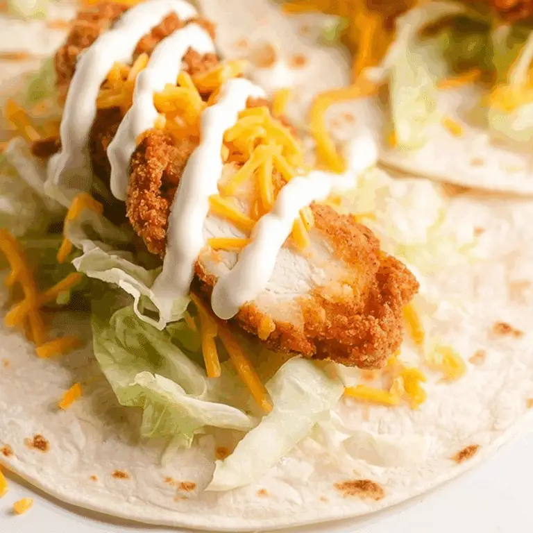 McDonald’s Chicken Ranch Wrap with crispy chicken, lettuce, and ranch dressing