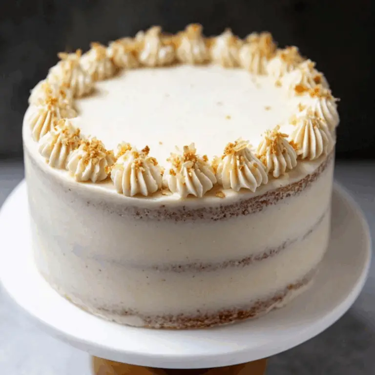 Apple Cider Layer Cake with apple filling and buttercream frosting
