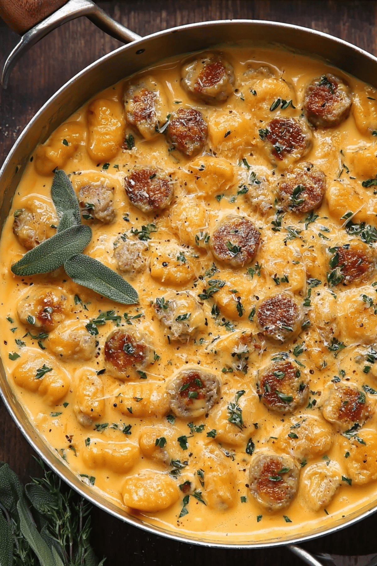 Creamy Butternut Squash Gnocchi with Sausage