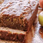 Apple Zucchini Bread freshly baked with zucchini and apples