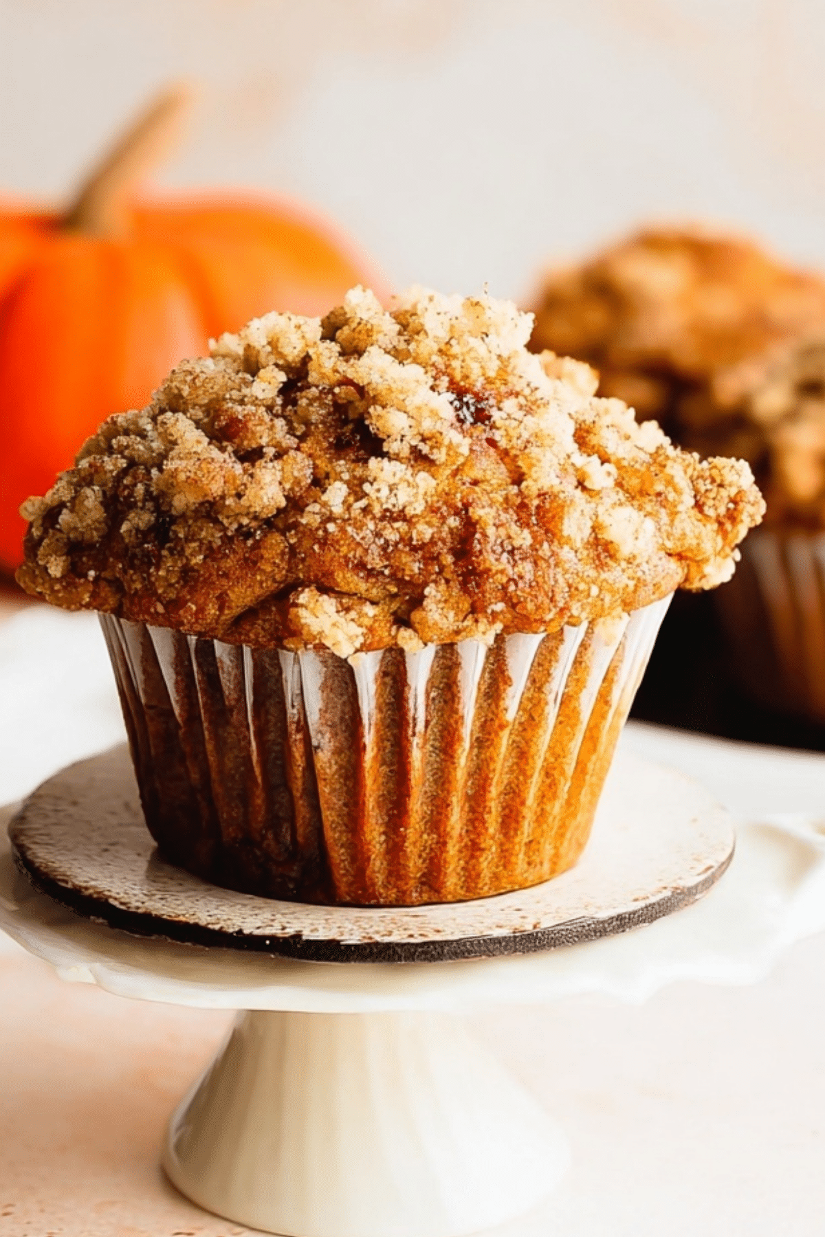 Apple Pumpkin Streusel Muffins with buttery streusel topping