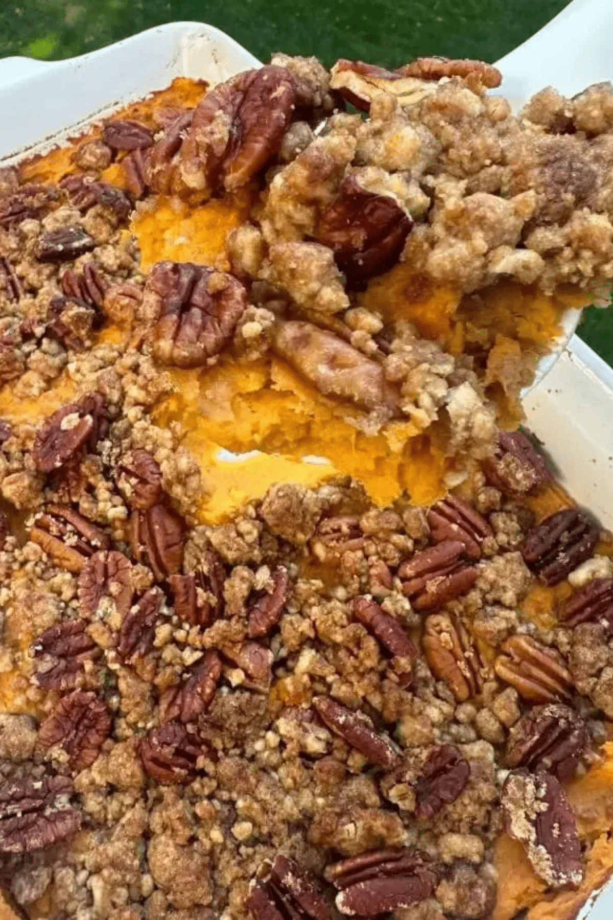 Classic Sweet Potato Casserole with Pecan Topping
