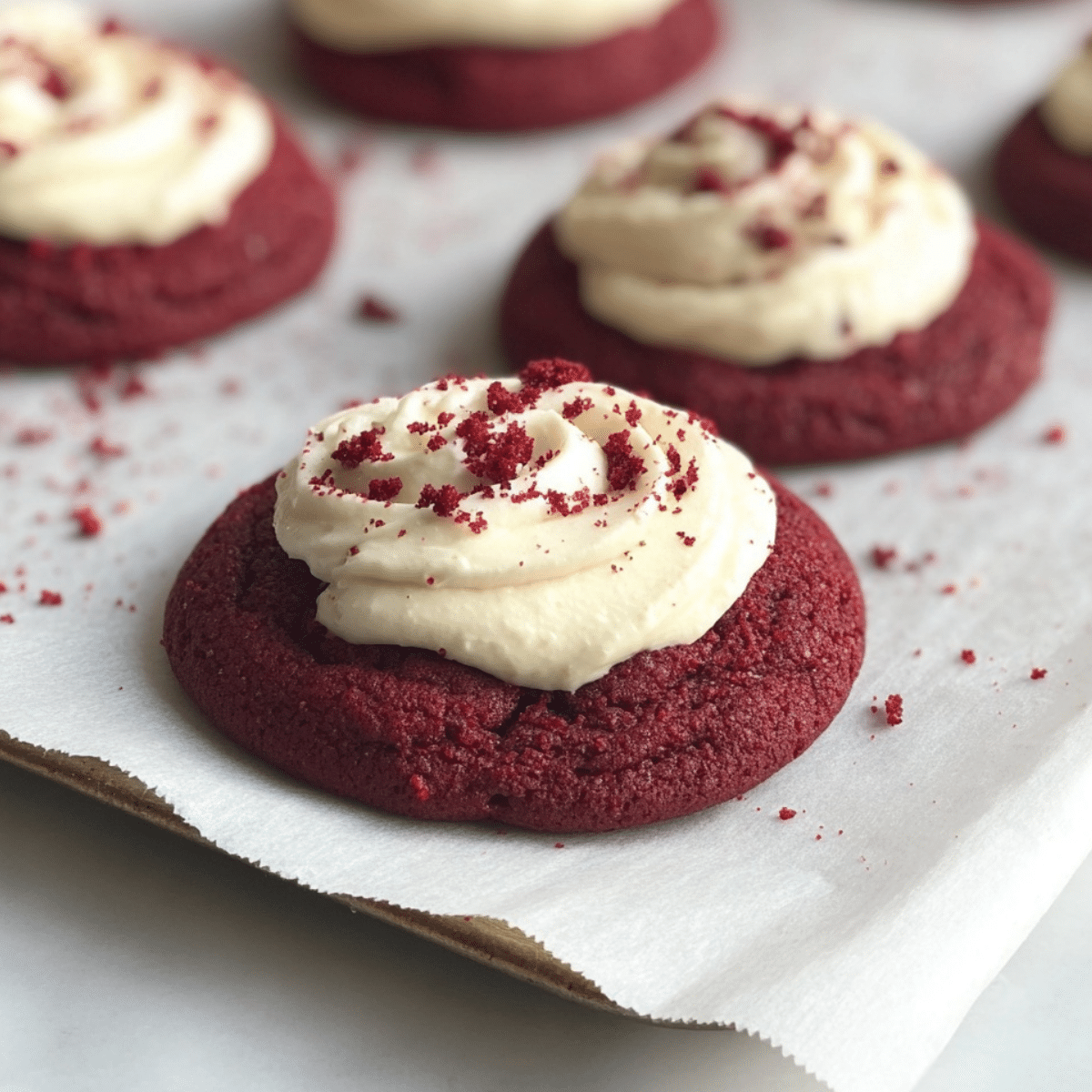 Crumbl Copycat Red Velvet Cookies – Easy Recipe - The Sisters Cooking