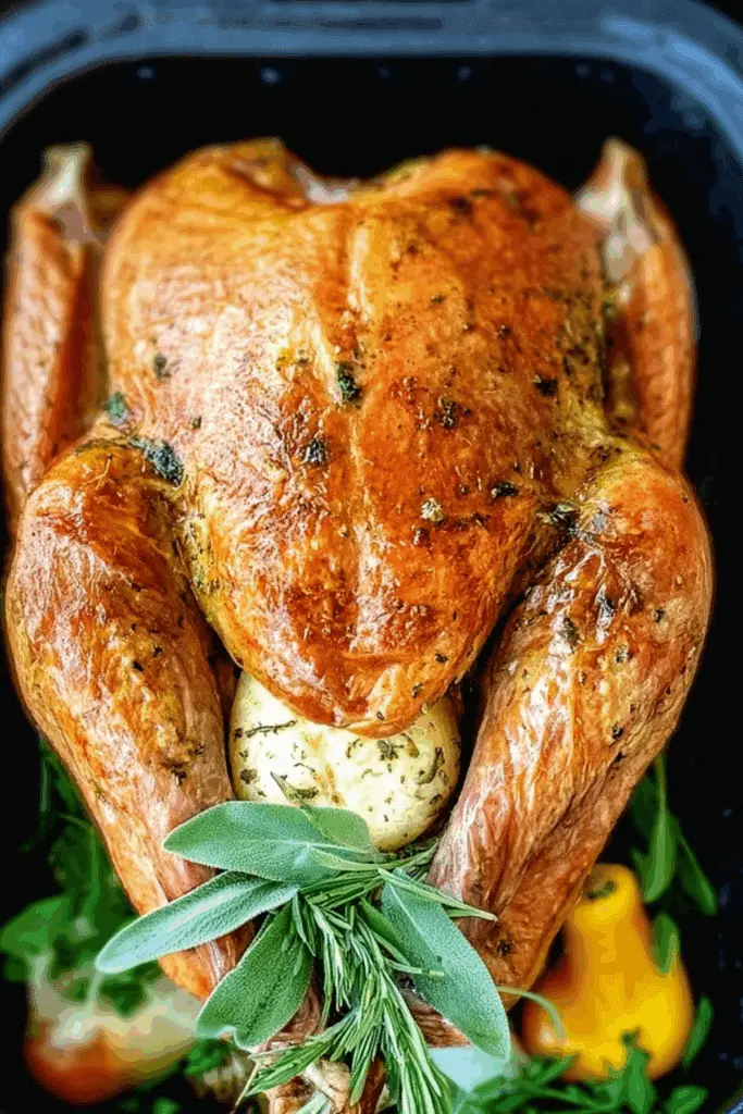 Garlic Herb Butter Thanksgiving Turkey Recipe - Easy & Juicy - The ...