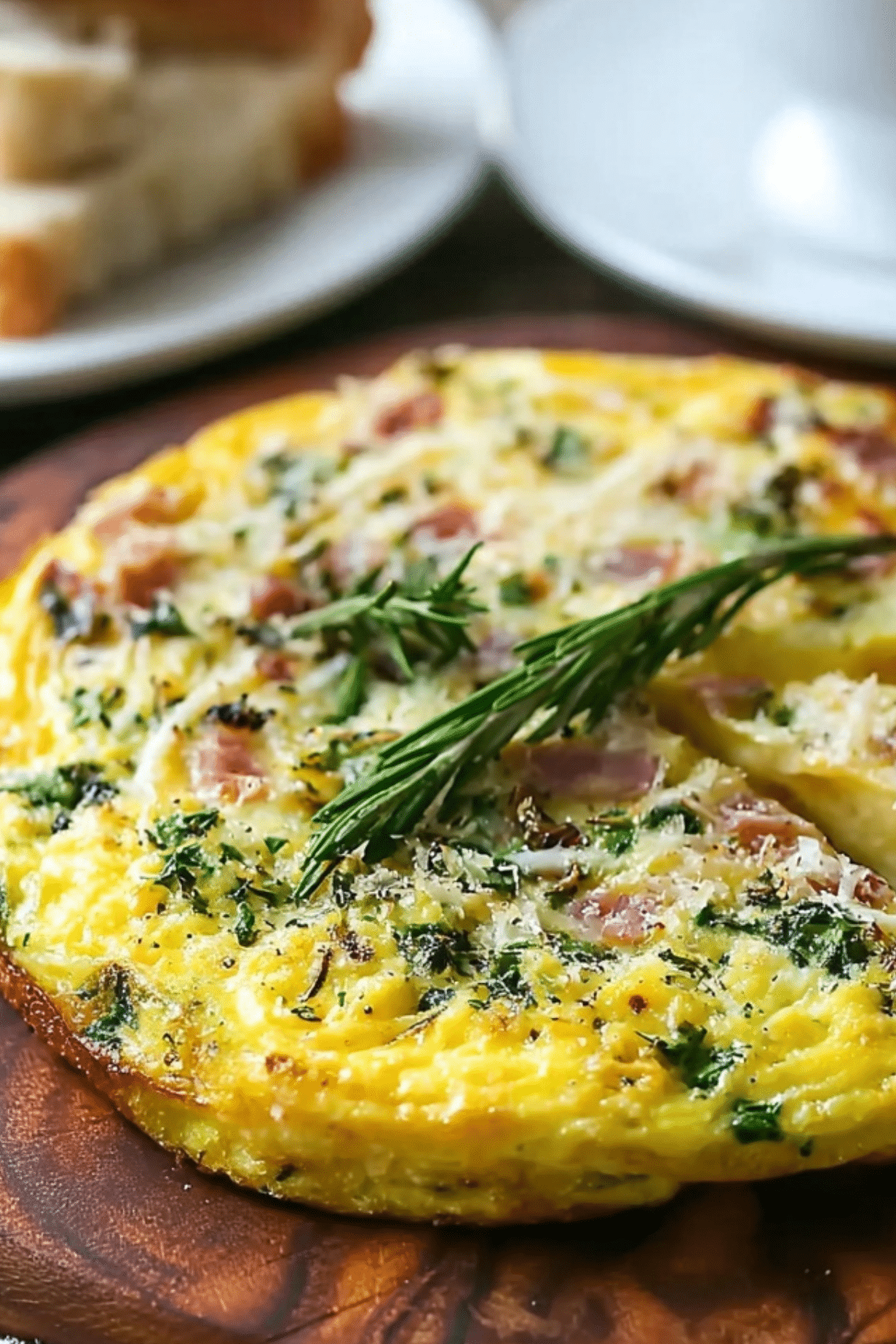 Healthy Frittata Italiana served in a skillet