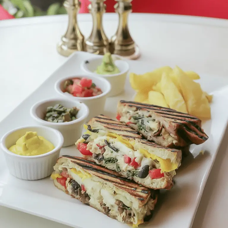 Bombay Grilled Sandwich with vegetables and chutney
