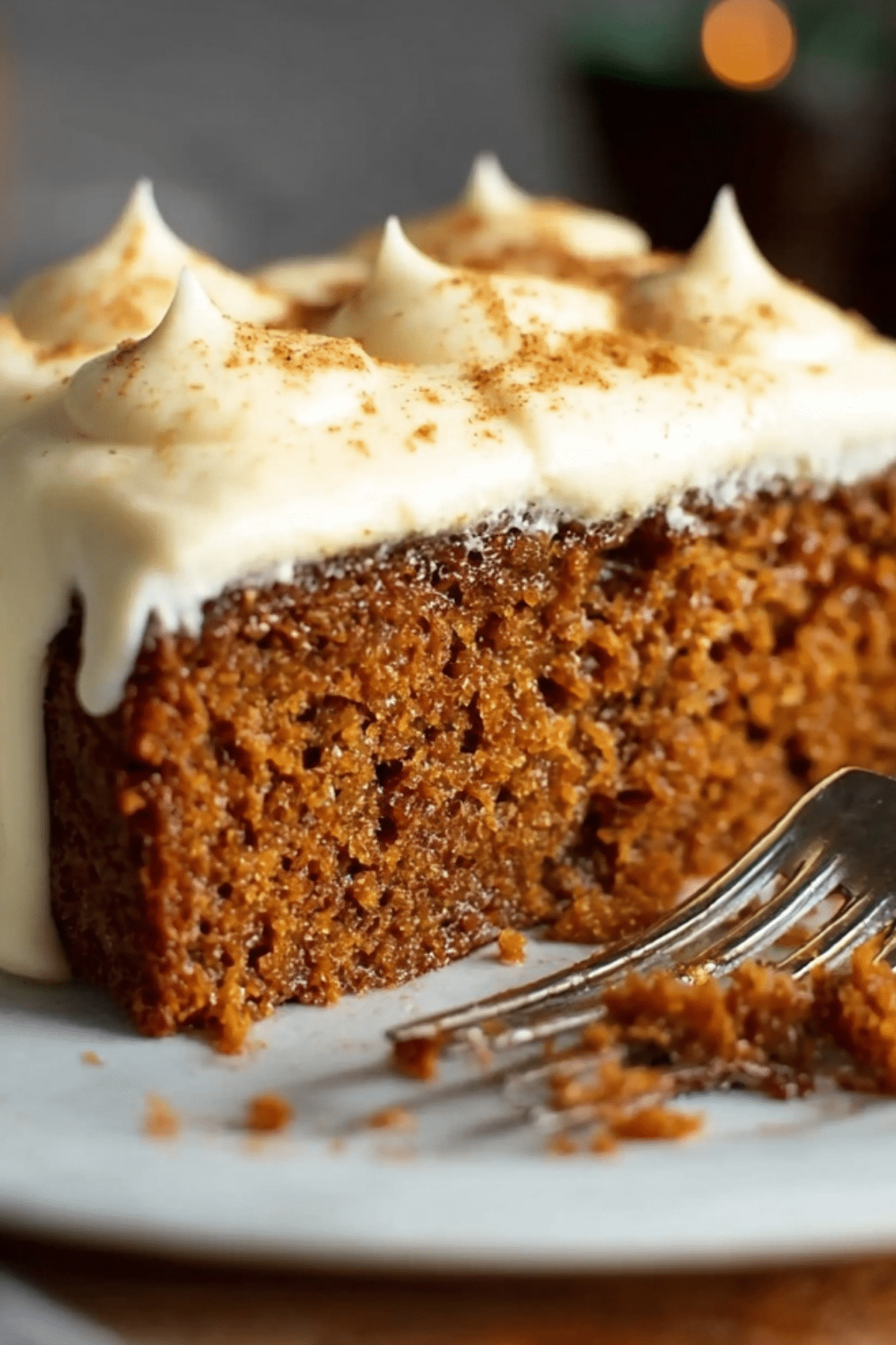 Gingerbread Cake with Luscious Cream Cheese Frosting