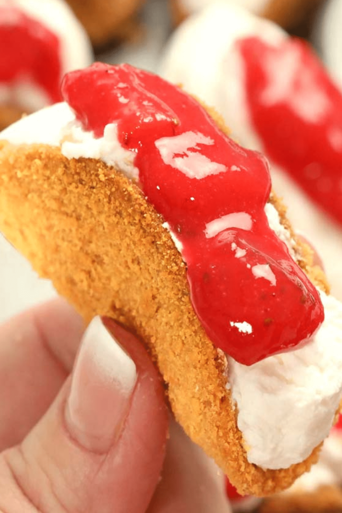 Strawberry Cheesecake Tacos