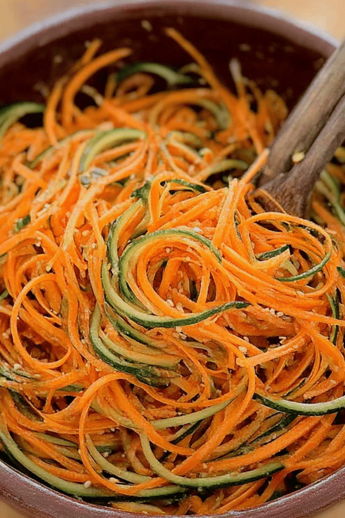 Cucumber Carrot Salad with fresh cucumbers and shredded carrots