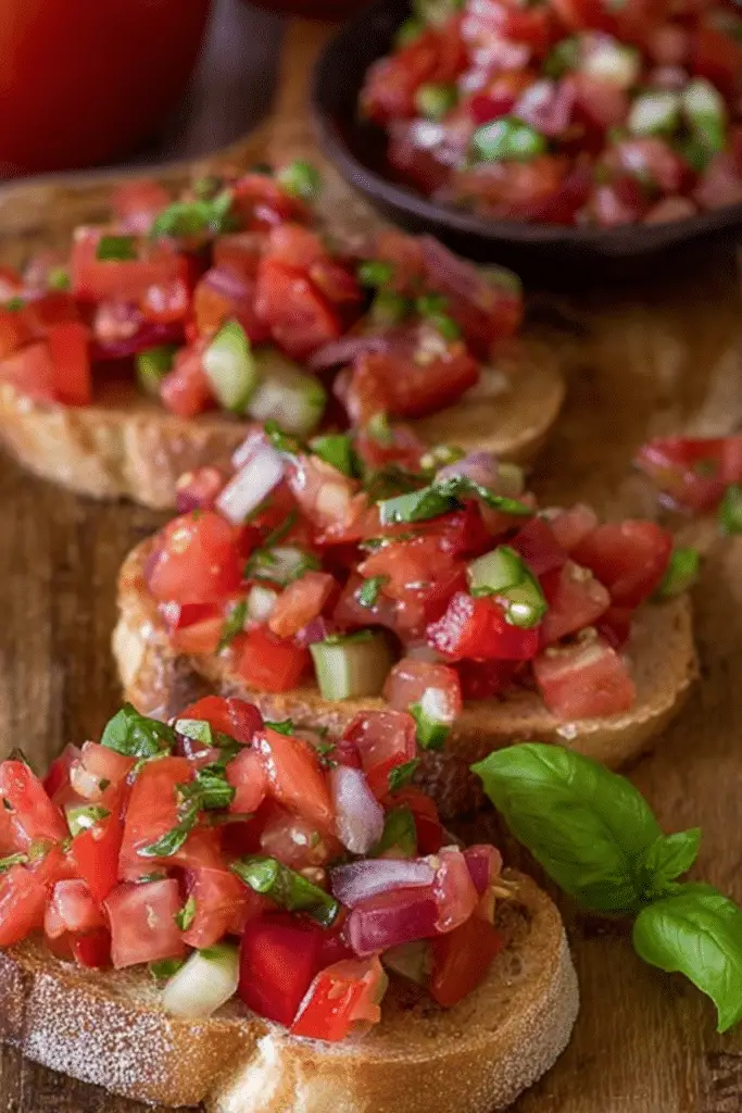 Italian Tomato Bruschetta - Simple & Flavorful - The Sisters Cooking