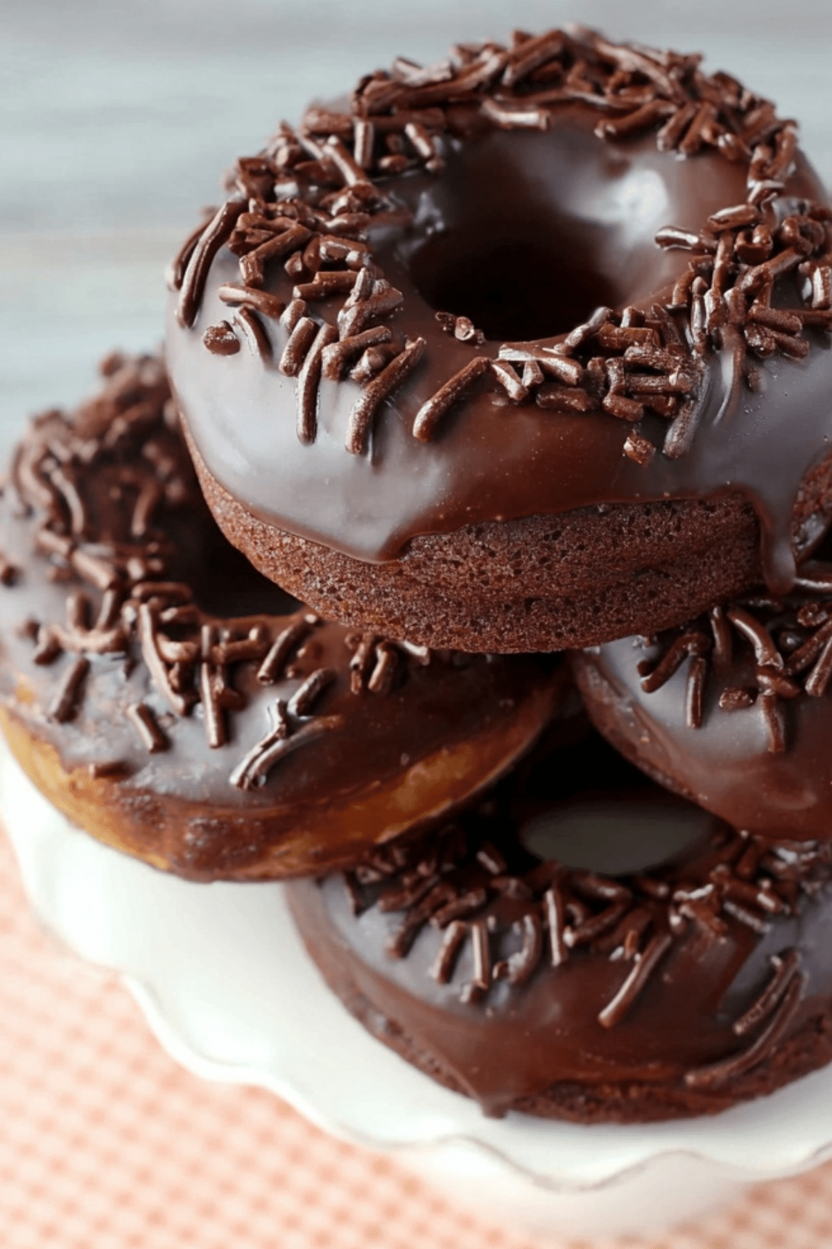 The Best Chocolate Cake Donut Recipe (Baked & Glazed) - The Sisters Cooking