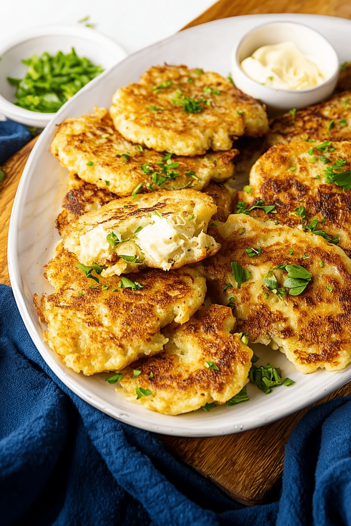 Irish Boxty crispy traditional Irish potato pancakes served warm