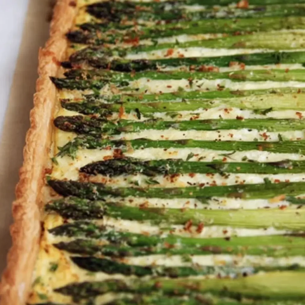 Asparagus Gruyere Tart ahead