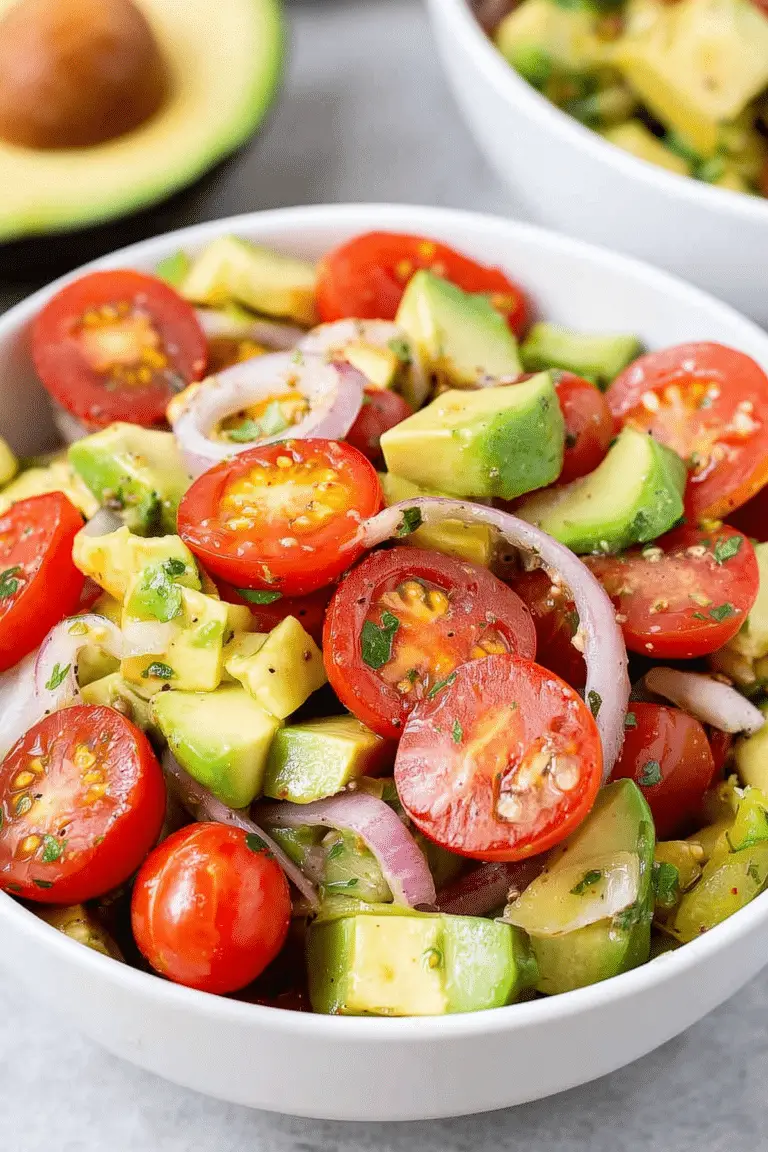 Avocado Salad with Tomato – Easy Fresh Recipe