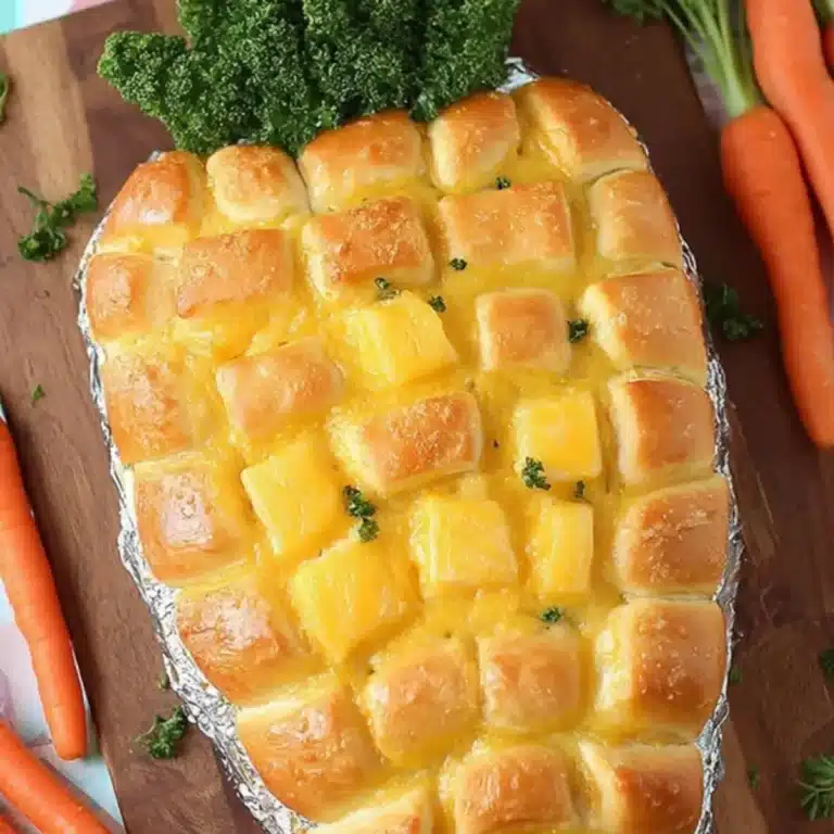 Carrot Shaped Pull Apart Bread