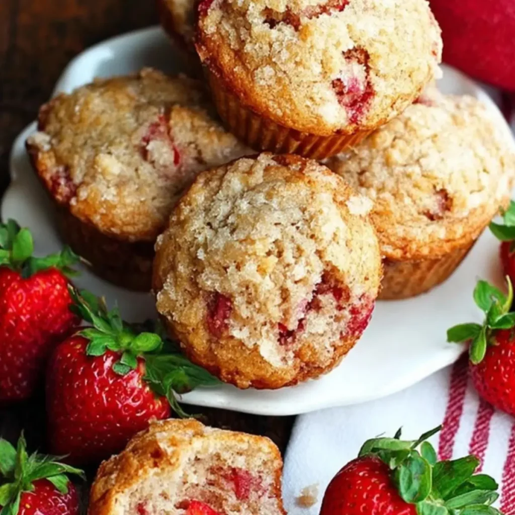Fresh Strawberry Muffins