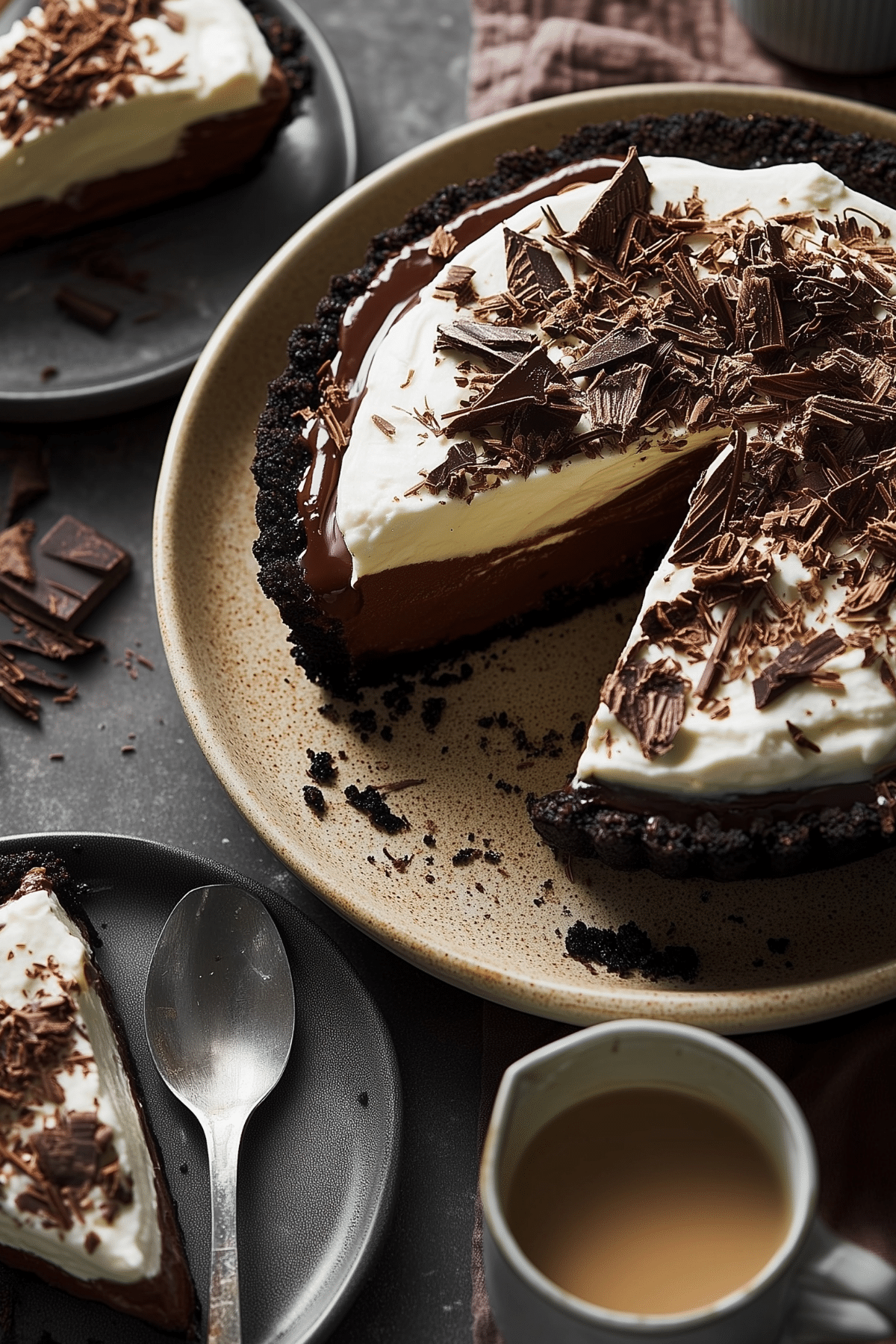 No Bake Baileys Chocolate Pie