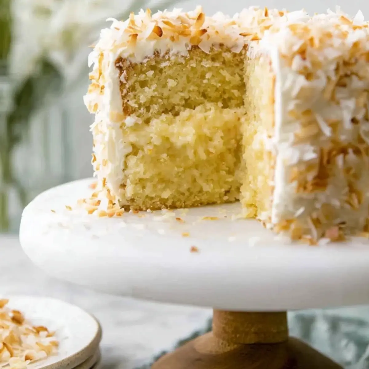Coconut Custard Cake